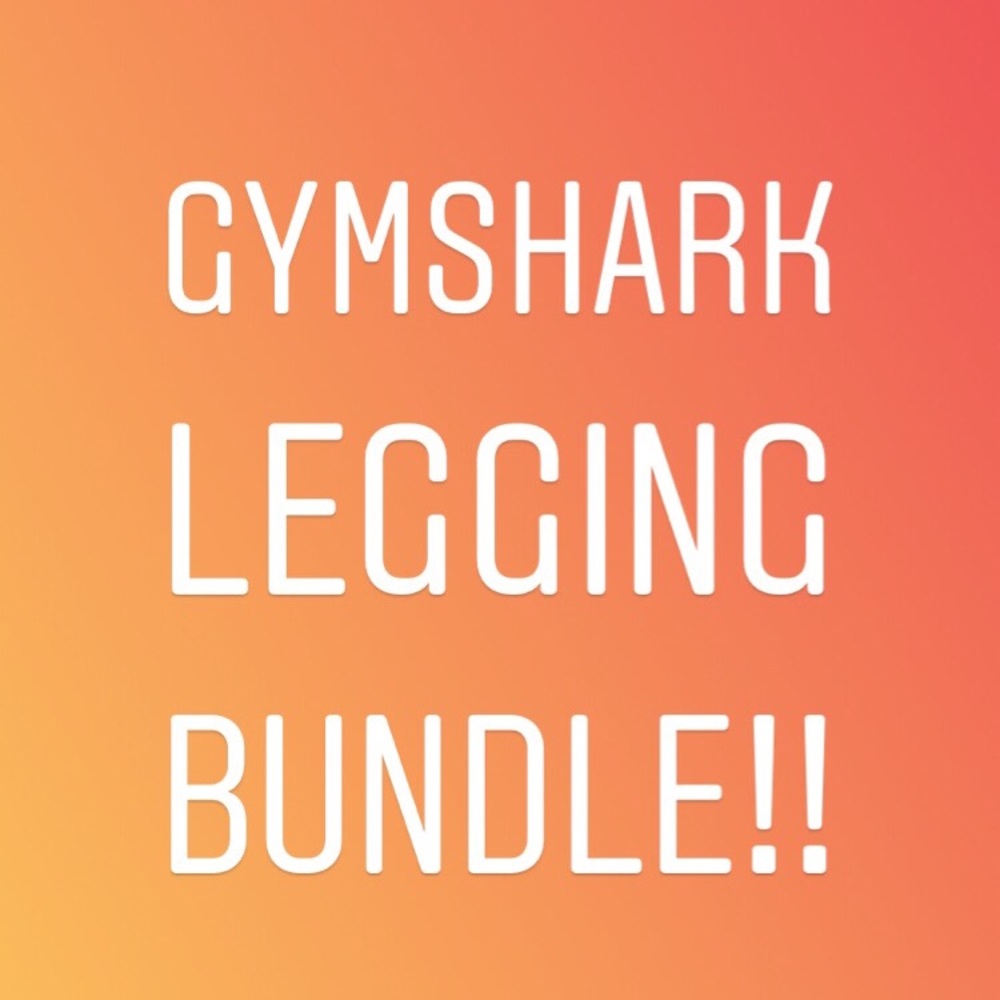 GYMSHARK legging bundle of two!